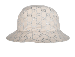 Gucci GG Bucket Hat, Wool/Viscose, Beige, Sz XS, MII, 3*